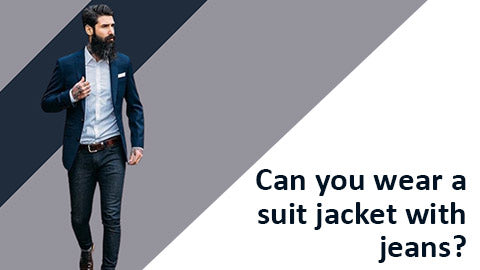 Wear jeans with suit jacket to look different – Flex Suits