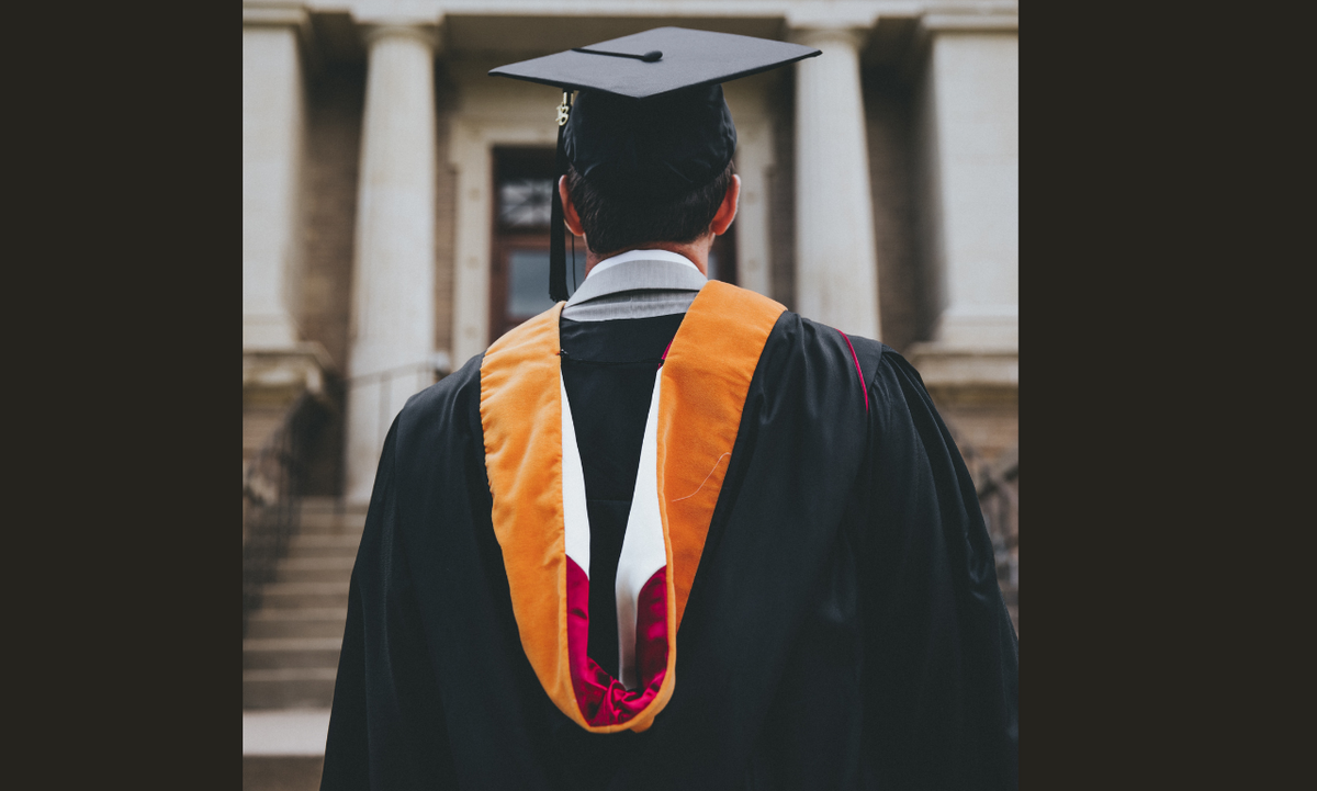 College graduation top attire under gown