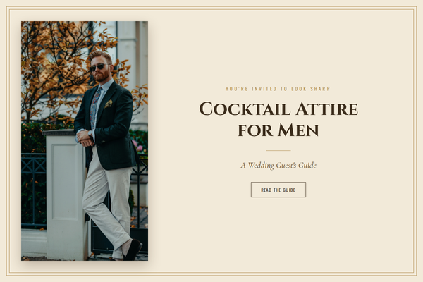 cocktail attire men wedding
