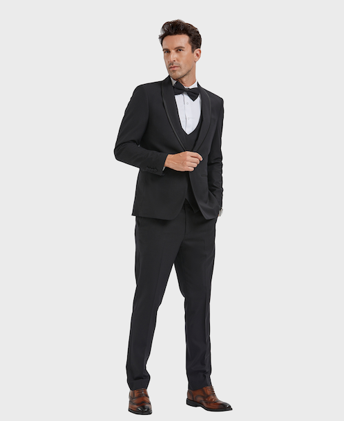 Black slim fitted tux