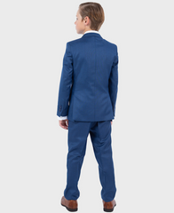 Boys Blue Sharkskin Suits
