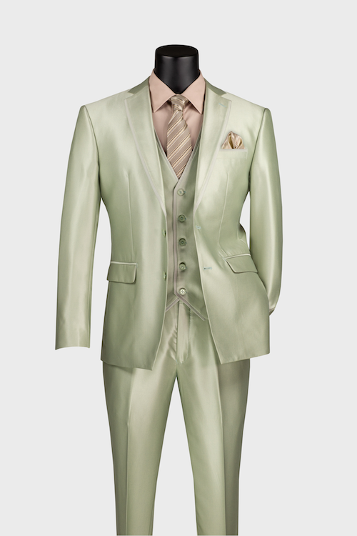 Green 3 piece suit