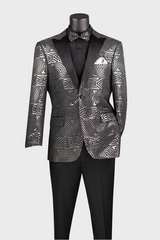 Silver blazer for men