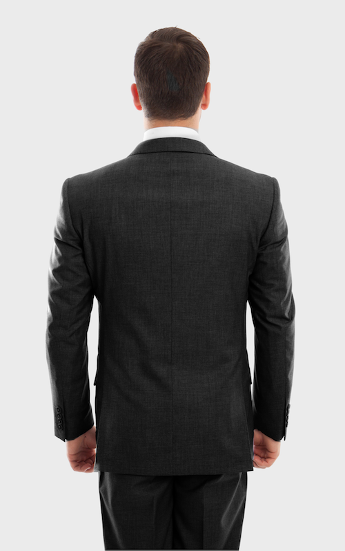 Black Wool Twill Modern Fit Suit, 42R / Black Black Wool Twill Modern Fit Suit, 42R / Black