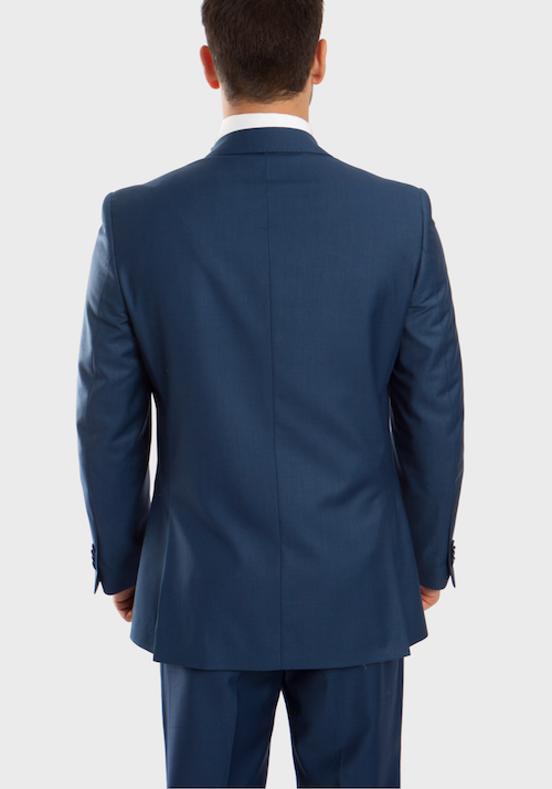 Blue One Button Slim Fit Suit, 42R / Blue Blue One Button Slim Fit Suit, 42R / Blue