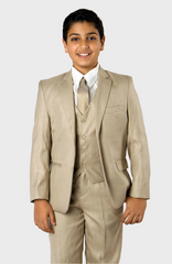 Beige Boys Husky Suit
