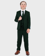 Green Boys Slim Fit Suit