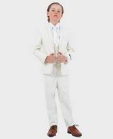 boys off white suit
