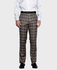 brown plaid pants men