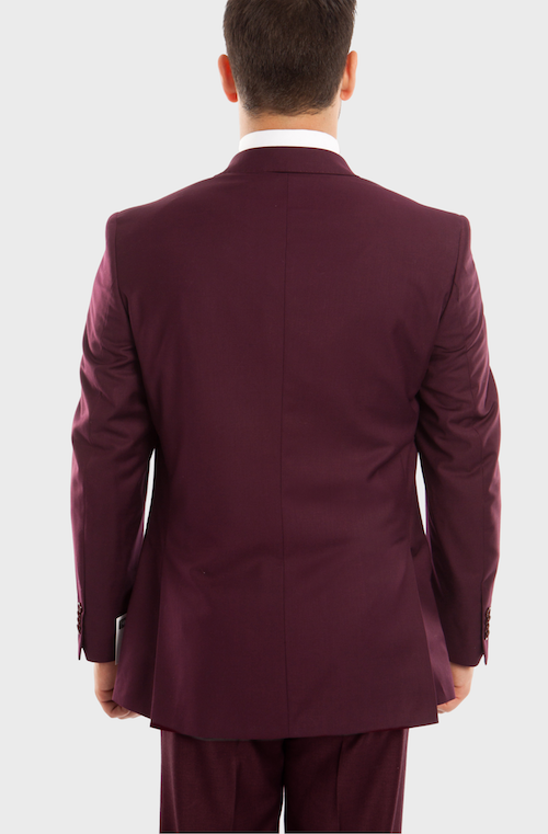 princess polly baby blue dress Burgundy Fitted Formal Evening Gown with Sheer Long Sleeves , Covered Button Back main image 0