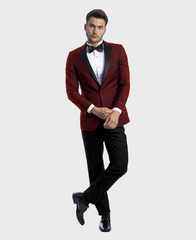 burgundy tuxedo