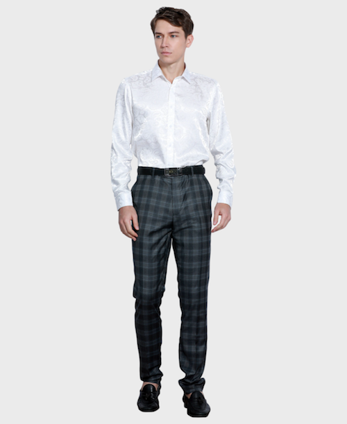 Charcoal Plaid Dress Pants Charcoal Plaid Dress Pants