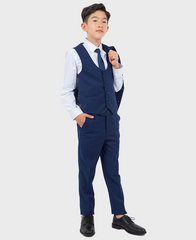cobalt boys slim fit suit
