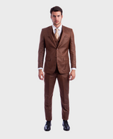 Cognac 3 Piece Hybrid Fit Suit