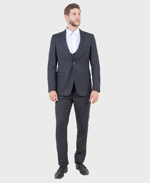 dark gray suit