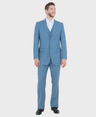 dusty blue suit