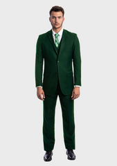 green 3 piece suit