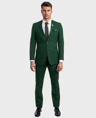 green wedding suit