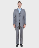 Grey Sharkskin Modern Fit 3-Piece Suit