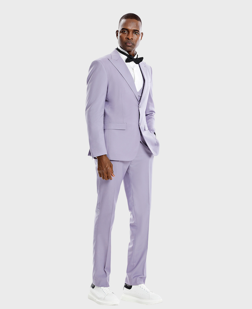 lavender prom suit