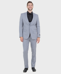 light grey suit wedding