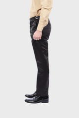 Black Shiny Tuxedo Pants