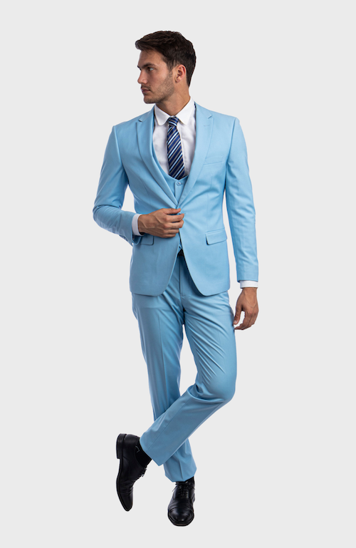 blue dress for baby girl Couture 1910 Sharkskin Marine Blue Suit Jacket (Separates) 36R Slim