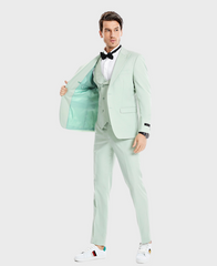 mint green prom suit