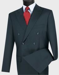 navy blue double breasted suit