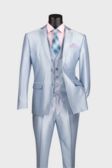 sky blue 3 piece suit