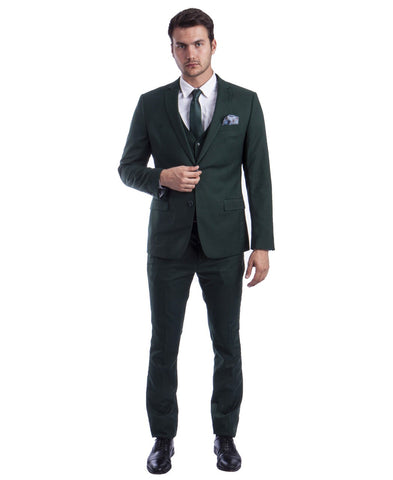 Green Ultra Slim Fit 3-Piece Prom Suit