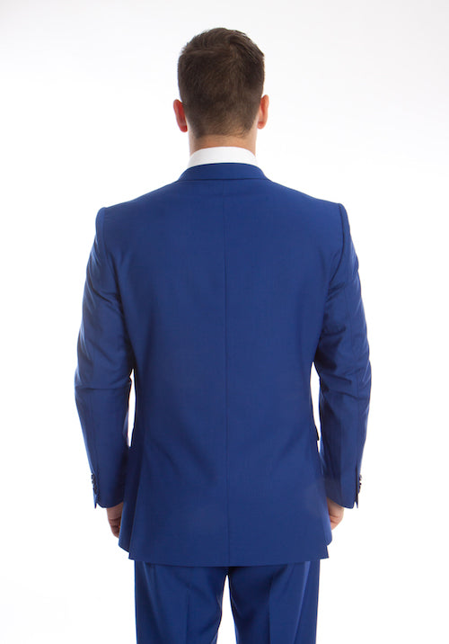 Electric blue suit, blue pinstripe suits, mens blue suits