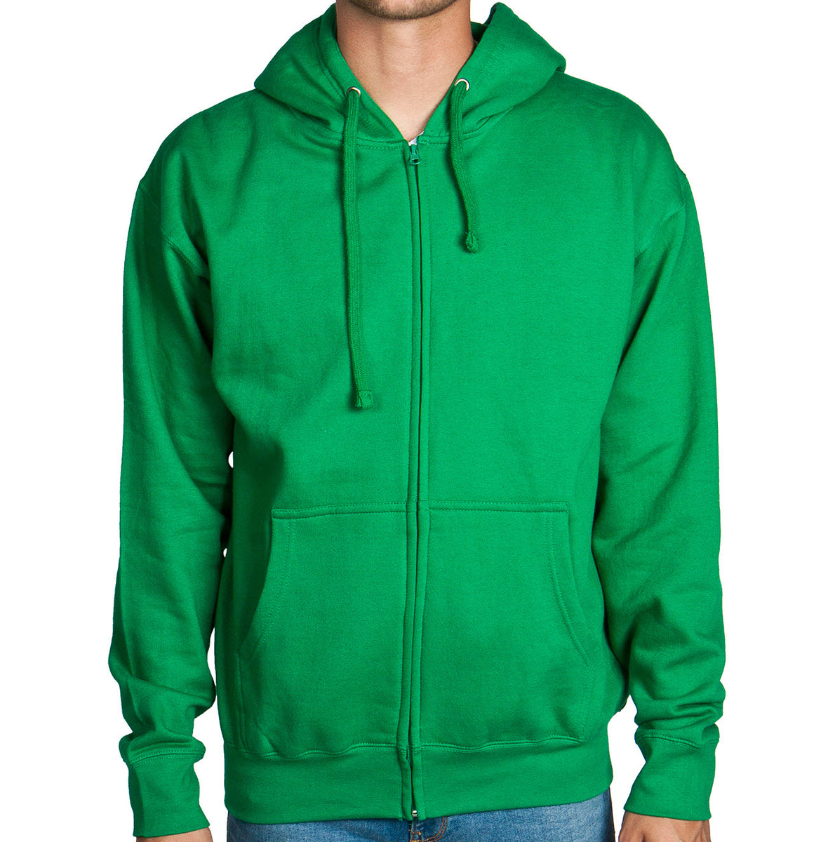 Green Zip Up Hoodie Sweatshirt – Flex Suits