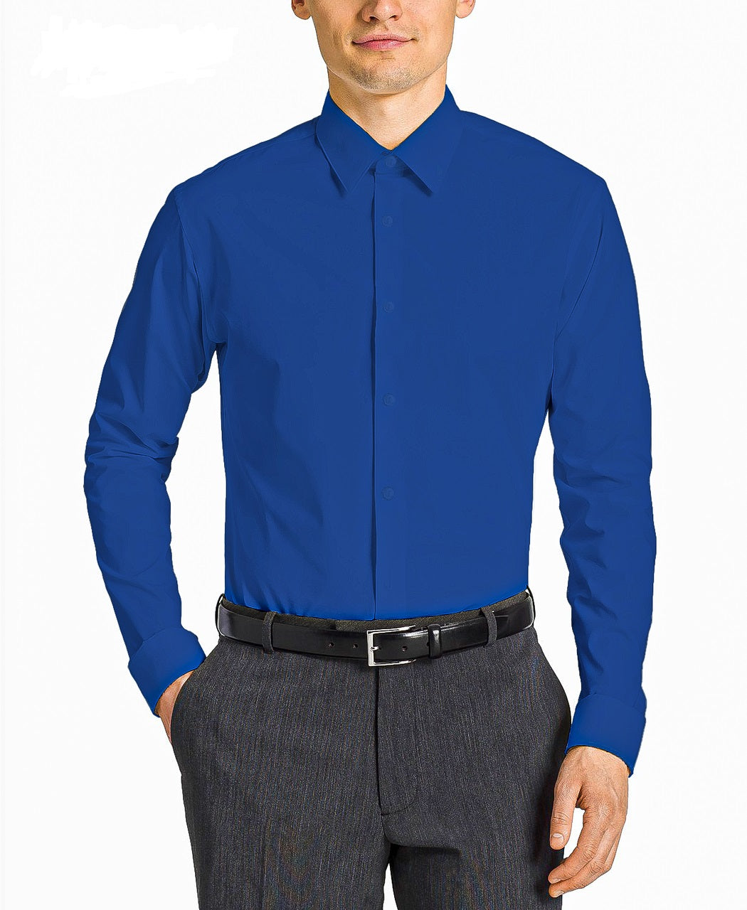 Royal Blue Modern Fit Dress Shirt – Flex Suits