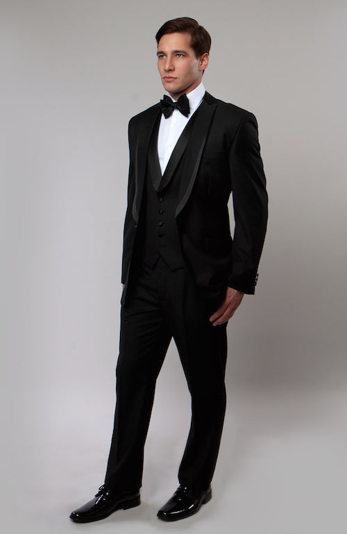 All Black Tuxedo Suit - 3 Pieces