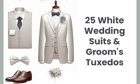 White Wedding Suits & Groom's Tuxedos