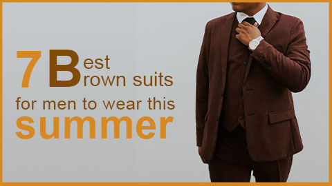 brown suits for men to wear this summer