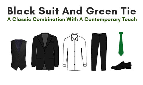 Black Suit And Green Tie: A Classic Combination With A Contemporary Touch