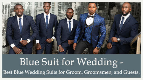 Blue Suit for Wedding