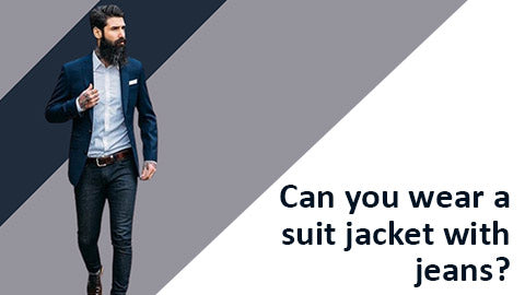 Wear jeans with suit jacket to look different