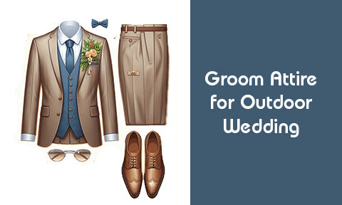 groom attire for outdoor wedding