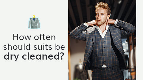 How often should suits be dry cleaned?