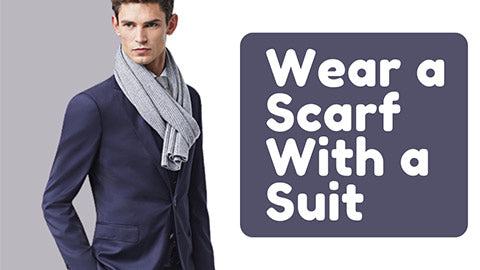 how to wear a scarf with a suit