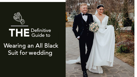 All Black Suit for wedding