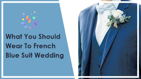 French Blue Suit Wedding
