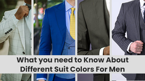 Different color suits for men 