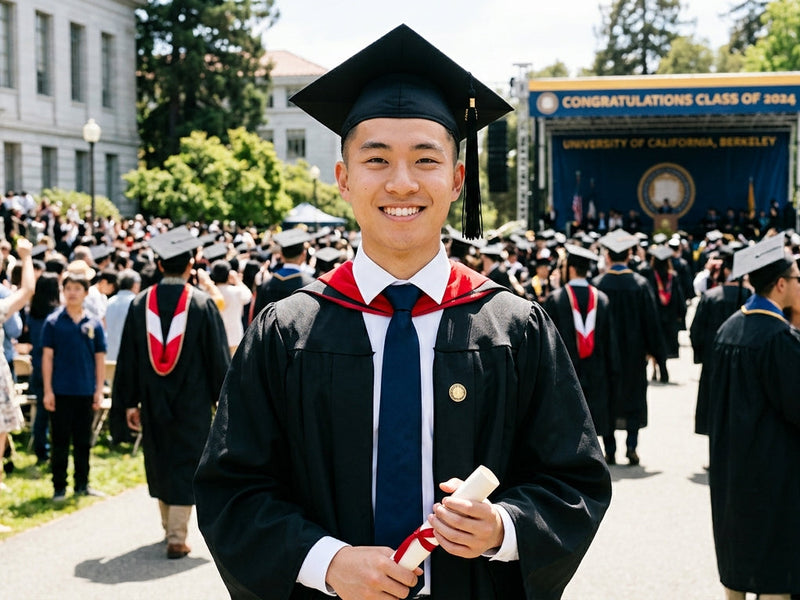 Do you wear a suit jacket under graduation gown?