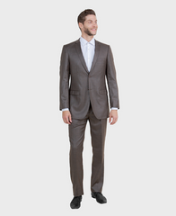 Cocoa Slim Fit Sharkskin Suit