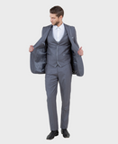 Grey Slim Fit Peak Lapel Tuxedo