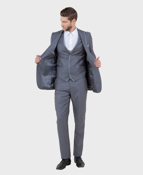 Grey prom Tux